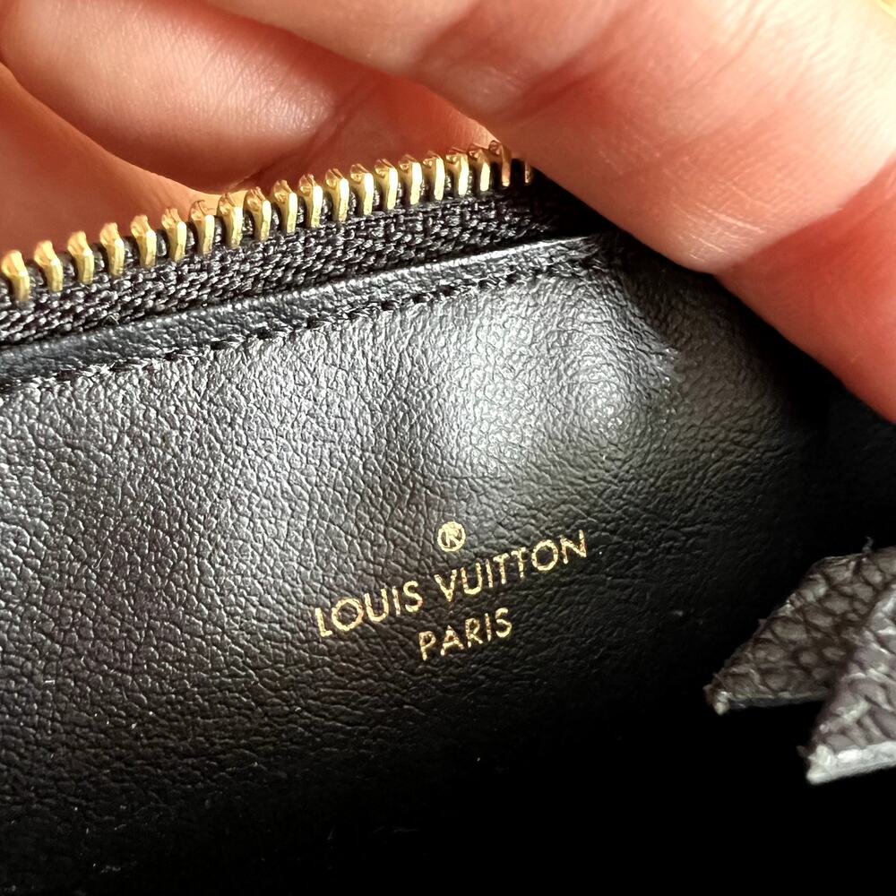 Louis Vuitton Monogram Empreinte Leather Zippy Coin Zip Pochette Black Voyage - Picture 6 of 7